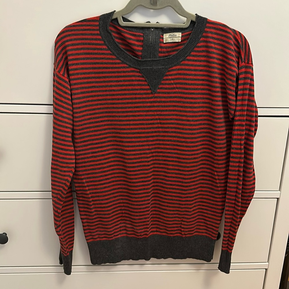 Madewell Wallace 100% cotton stripe sweater size S